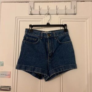 American Apparel Blue Denim Women's Shorts